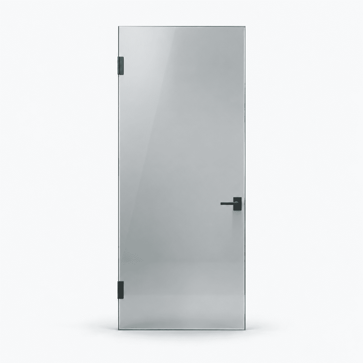 Porte vitrée moderne pour serrure intelligente au Maroc