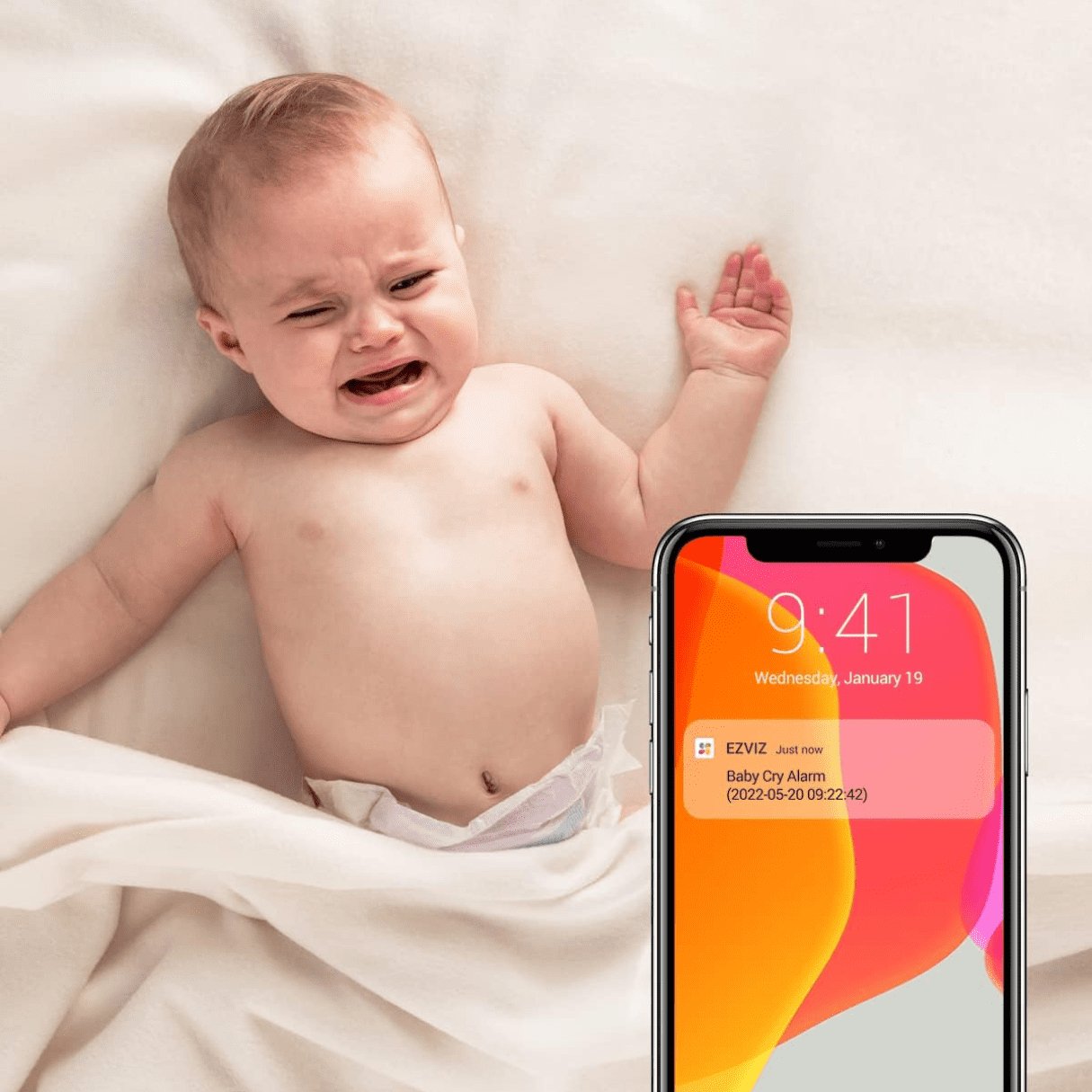 Caméra intelligente de surveillance d’intérieur bébés Babyphone Ezviz BM1 - EZVIZ - Binaa