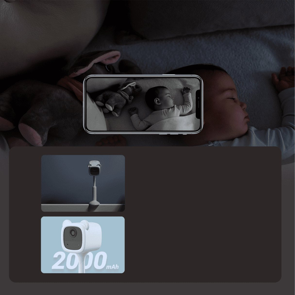 Caméra intelligente de surveillance d’intérieur bébés Babyphone Ezviz BM1 - EZVIZ - Binaa