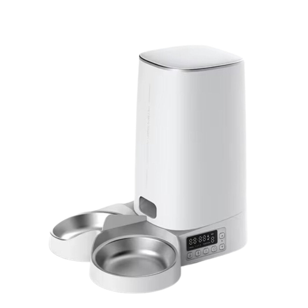 Mangeoire distributeur automatique croquettes 2 bols 4L Rojeco Wifi - ROJECO - Binaa