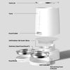 Mangeoire distributeur automatique croquettes 2 bols 4L Rojeco Wifi - ROJECO - Binaa