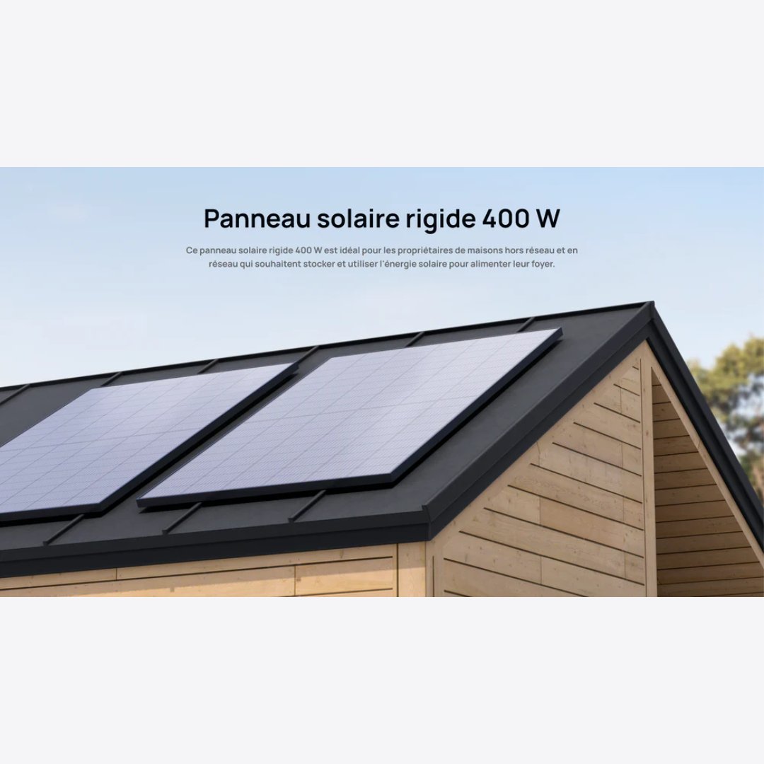 Panneau solaire rigide EcoFlow 400W - ECOFLOW - Binaa