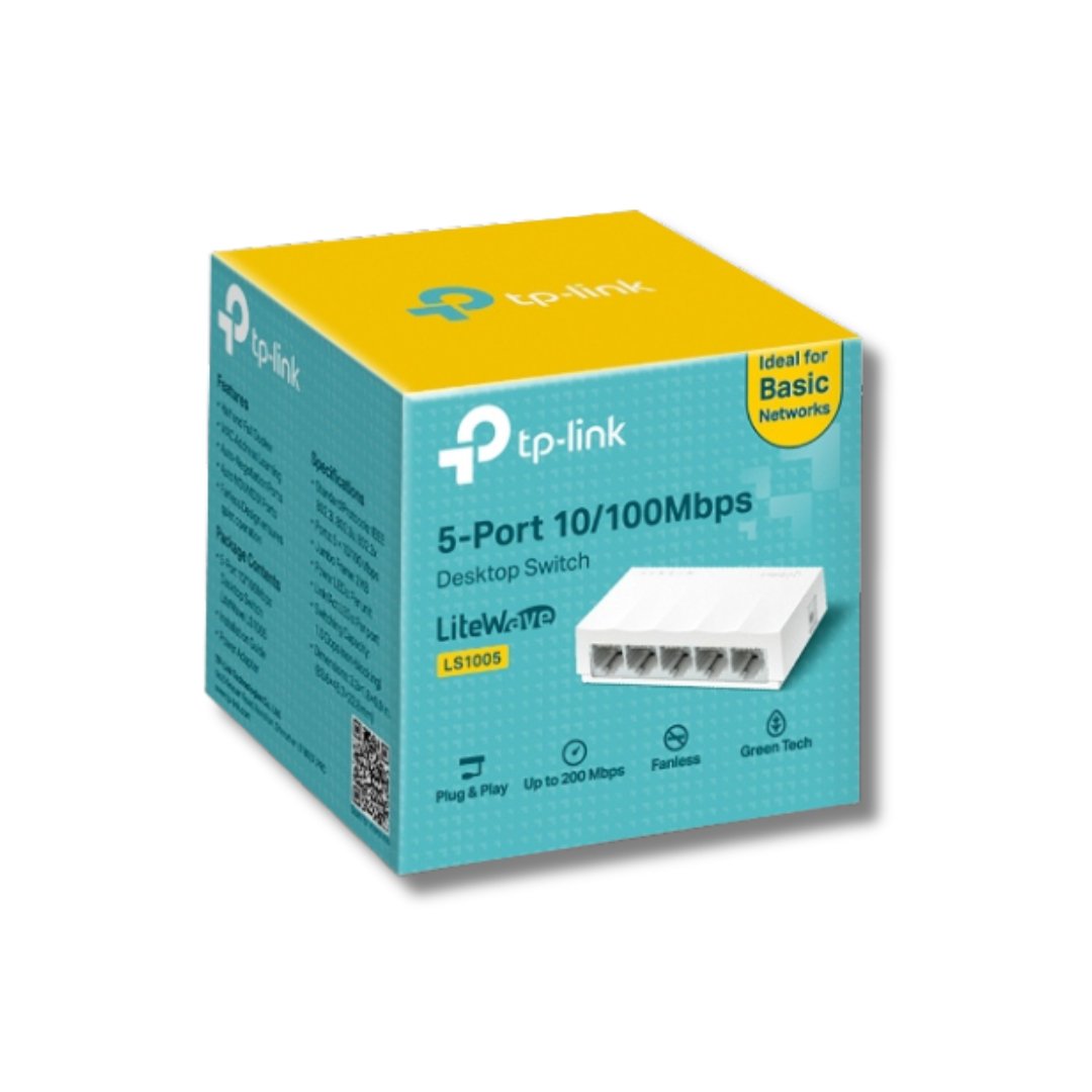 Switch Réseau Ethernet TP - Link LS1005 5 Ports 10/100Mbps - TP - LINK - Binaa