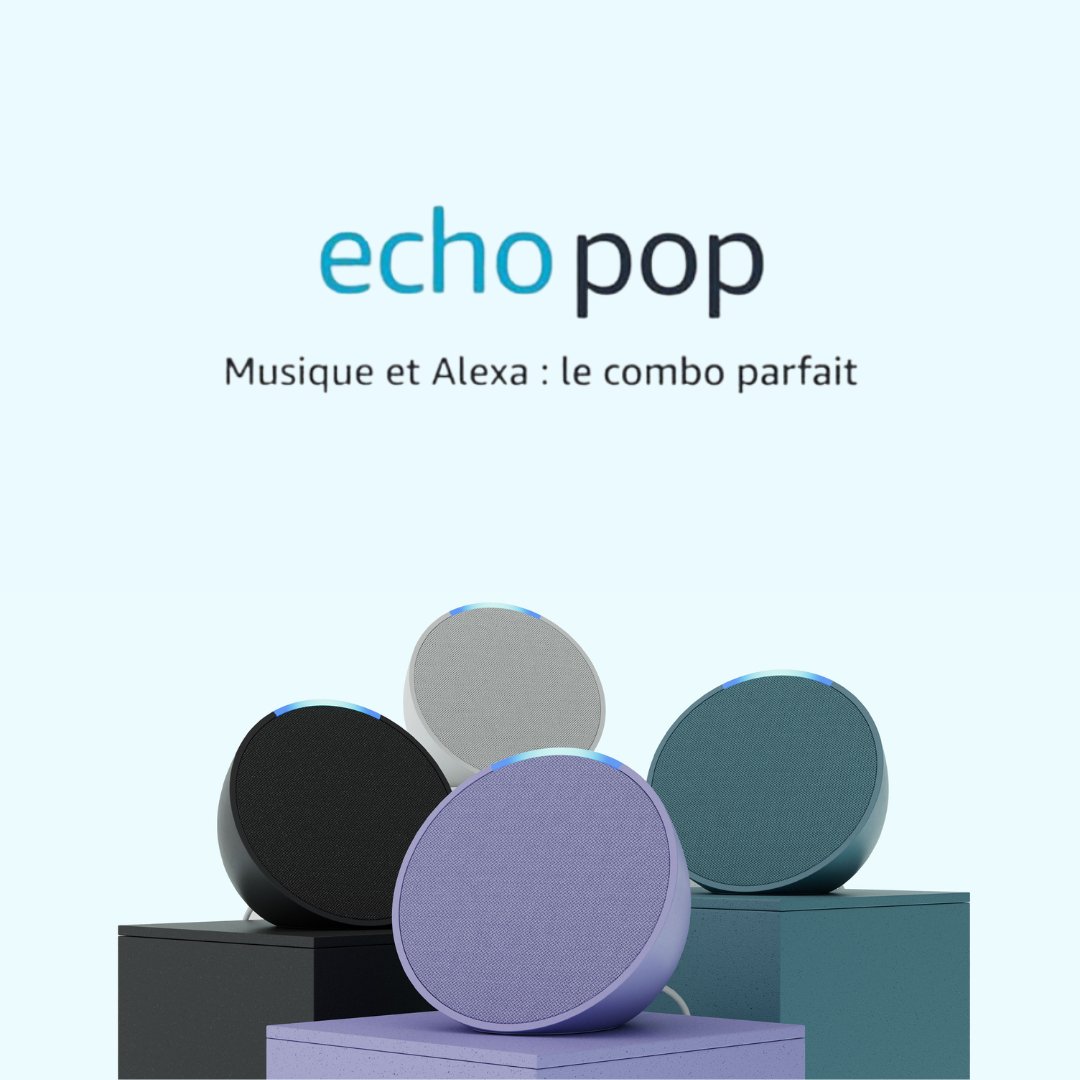 Assistant vocal Amazon Alexa Echo Pop - AMAZON ECHO - Binaa