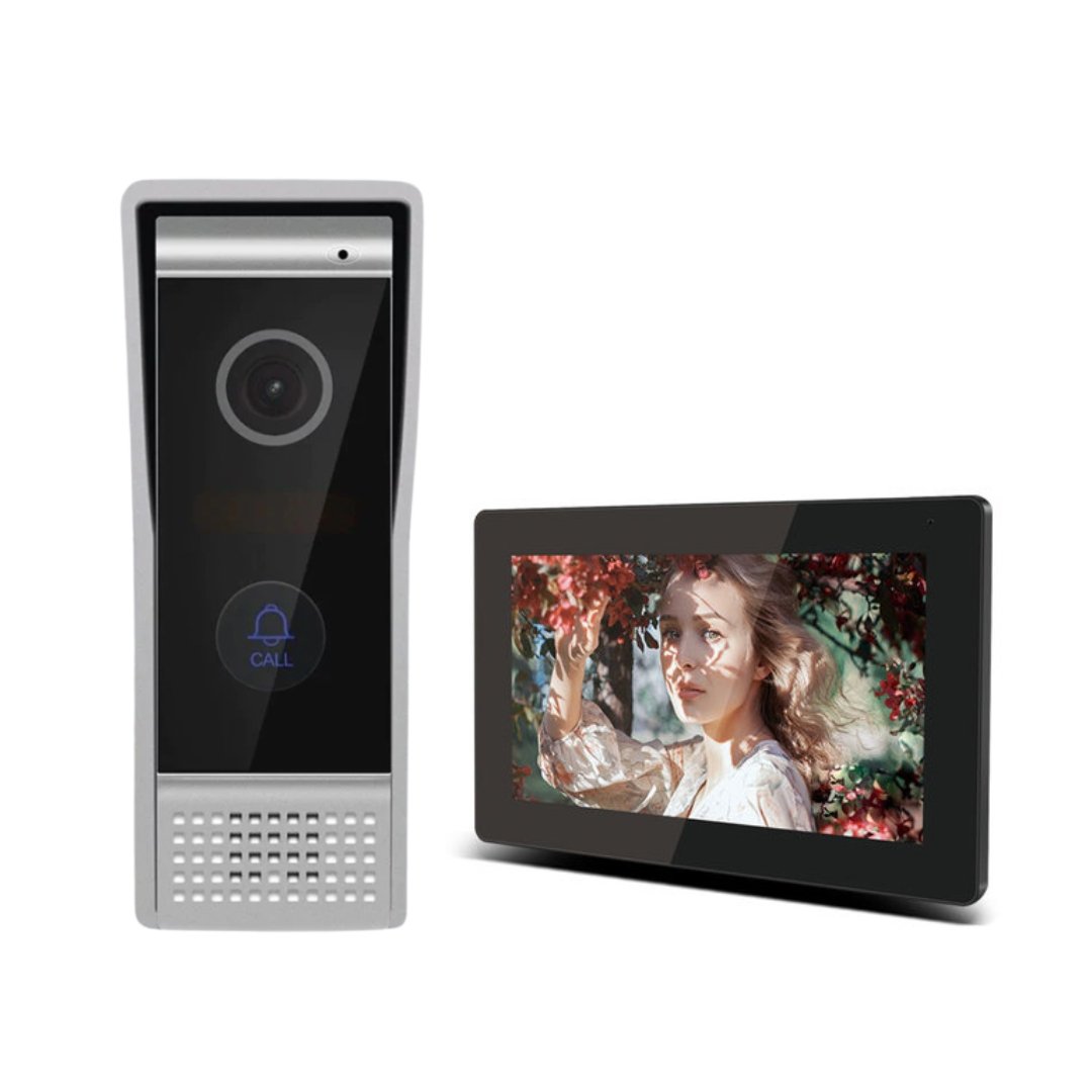 Sonnette intelligente Smart Wi-Fi Doorbell Interphone 1080p IP65 + Moniteur écran tactile ACL TFT 7/10 [BEG TECH] - BEG TECH - Binaa