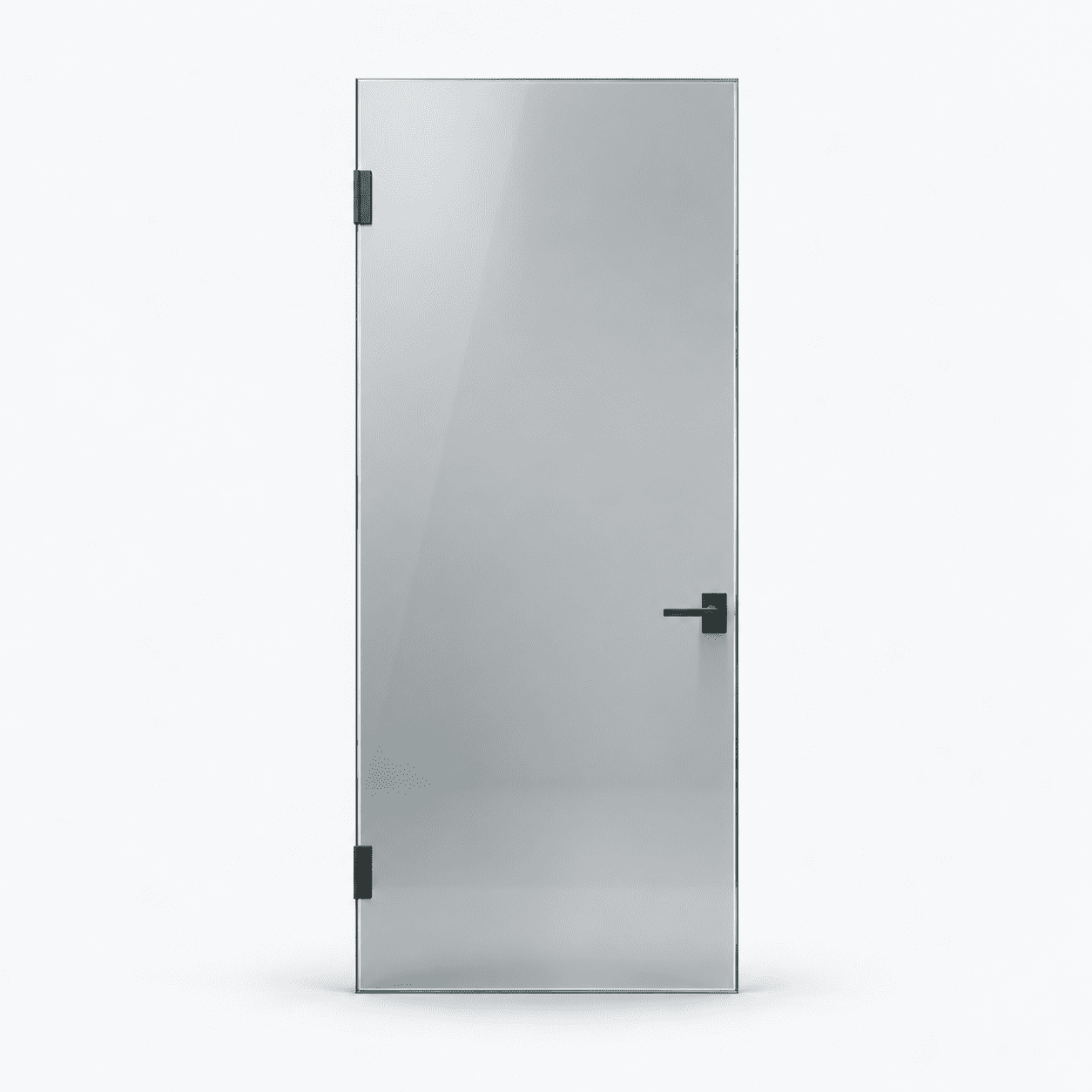 Porte vitrée moderne pour serrure intelligente au Maroc